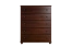 Kommode Kiefer massiv Vollholz Walnussfarben 139 – Abmessungen: 123 x 100 x 42 cm (H x B x T)