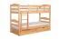 Stockbett für Erwachsene "Easy Premium Line" K21/n inkl. 2 Schubladen und 2 Abdeckblenden, Kopf- und Fußteil gerundet, Buche Vollholz massiv Natur - 90 x 200 cm (B x L), teilbar