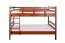 Etagenbett / Stockbett 120 x 200 cm "Easy Premium Line" K24/n, Kopf- und Fußteil gerade, Buche Massivholz Dunkelbraun lackiert, teilbar